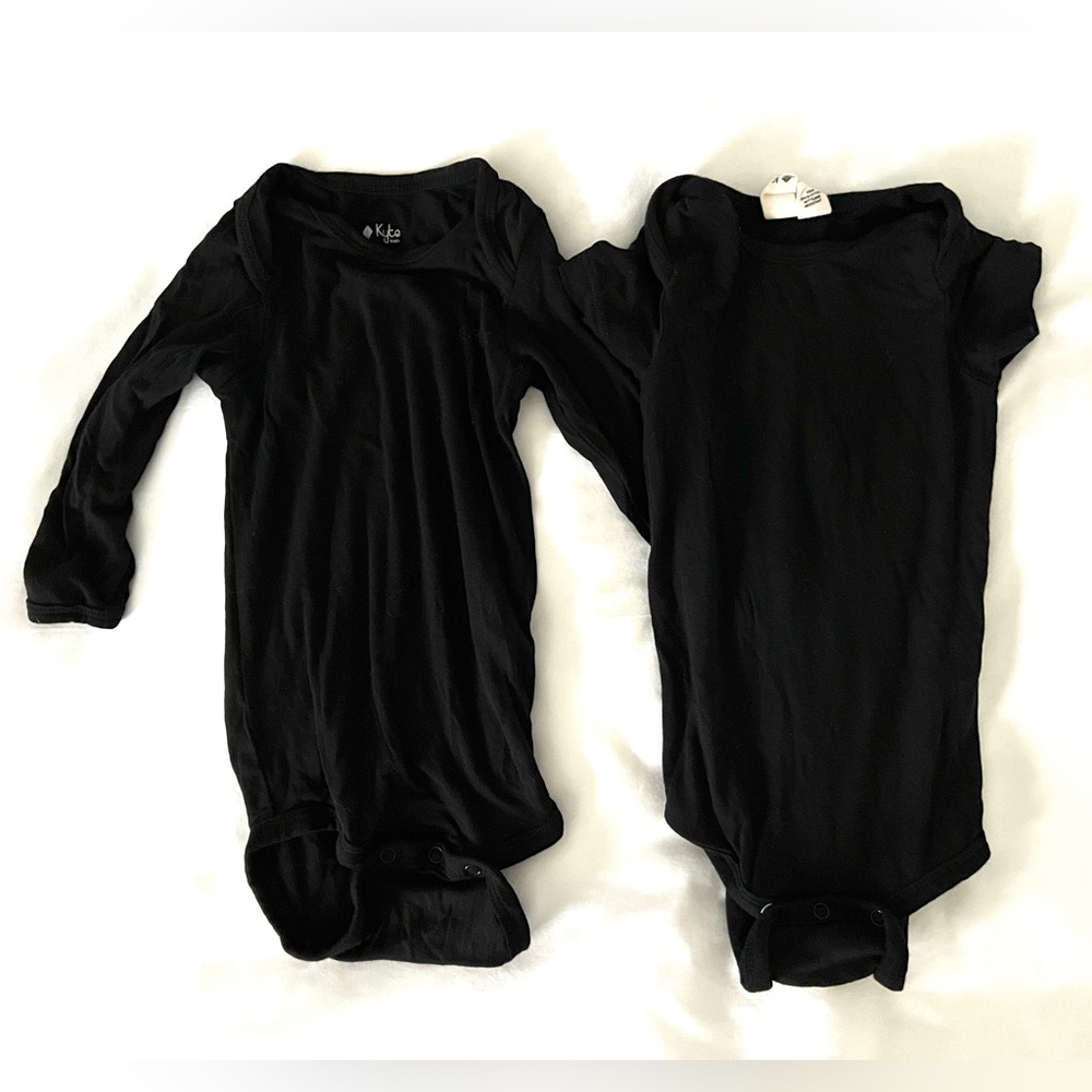 Kyte BABY Bodysuit Bundle // Midnight Black // 3-6 // Like New